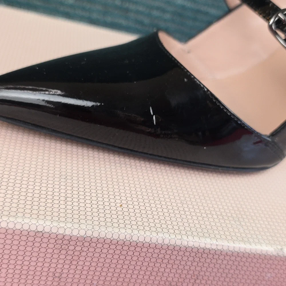 Sarah Jessica Parker Nirvana Patent Leather Pumps Made In Italy - Picture 13 of 16